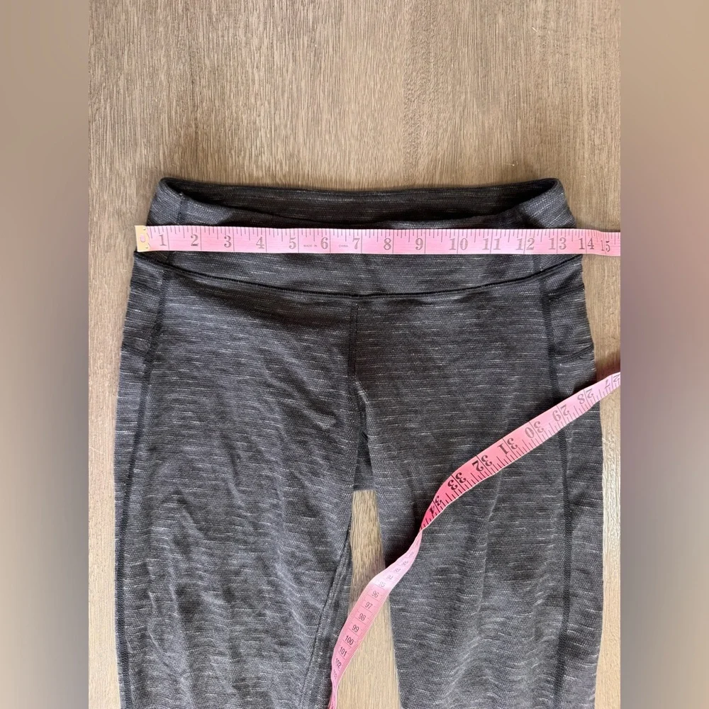 Lululemon Groove Leggings Skinny Leg Fit Heathered Grey 6